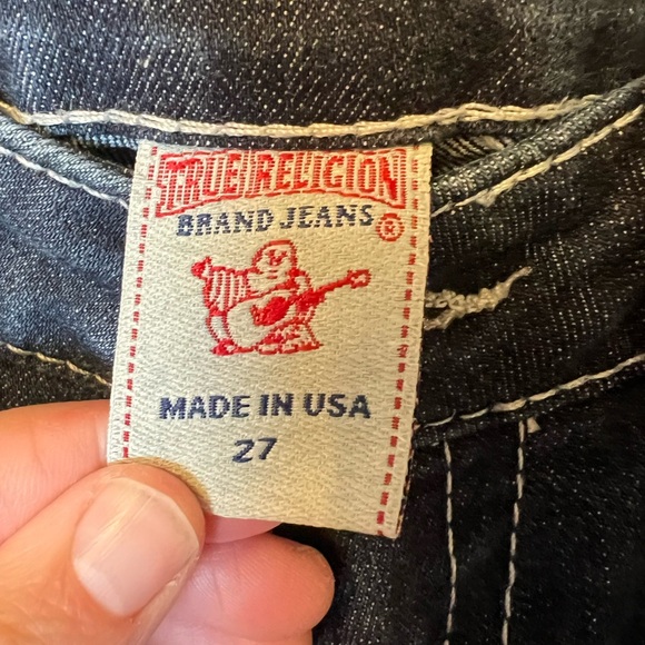 True Religion Women’s Becky Rhinestone Bootcut Jeans Sz 27 - Picture 5 of 7